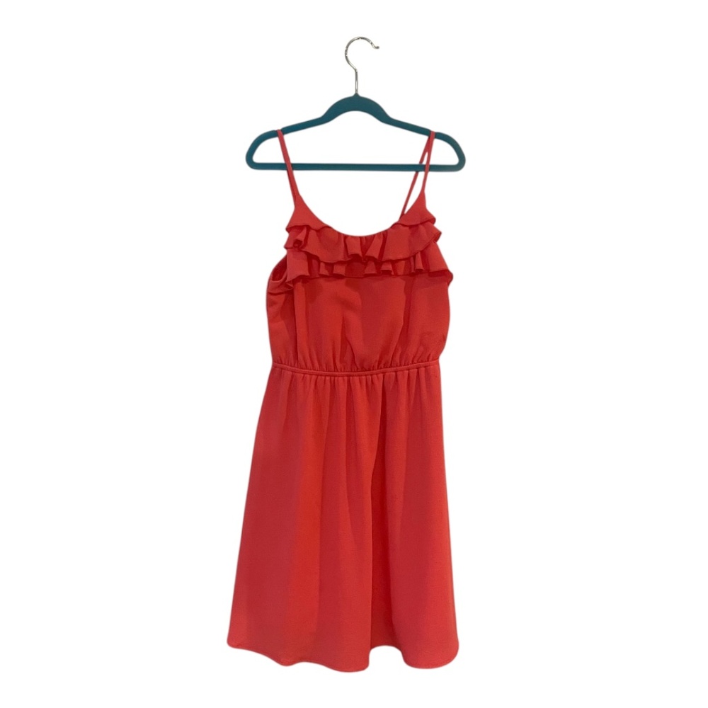 Paper Doll Girl’s Coral Spaghetti Strap Sleeveless Summer Dress Sz 14